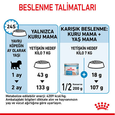 Royal Canin Mini Starter Küçük Irk Anne ve Yavru Köpek Maması 4 Kg + Esca Food Köpek Ödülü