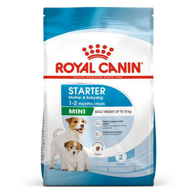 Royal Canin Mini Starter Küçük Irk Anne ve Yavru Köpek Maması 4 Kg + Mama Saklama Kovası