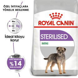 Royal Canin - Royal Canin Mini Sterilised Küçük Irk Kısırlaştırılmış Köpek Maması 3 Kg + 2 Adet Mendil
