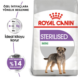 Royal Canin - Royal Canin Mini Sterilised Küçük Irk Kısırlaştırılmış Köpek Maması 3 Kg + Temizlik Mendili