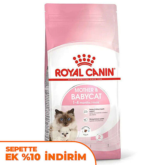 Royal Canin Mother & Babycat Yavru Kedi Maması 2 Kg + Temizlik Mendili - 1