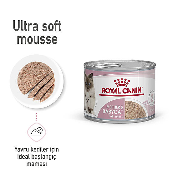 Royal Canin Mother Babycat Instinctive Anne ve Yavru Yaş Kedi Maması 195 Gr x 6 Adet - 3