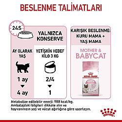 Royal Canin Mother Babycat Instinctive Anne ve Yavru Yaş Kedi Maması 195 Gr x 6 Adet - 8