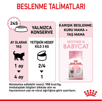 Royal Canin Mother & Babycat Instinctive Anne ve Yavru Yaş Kedi Maması 195 Gr x 12 Adet