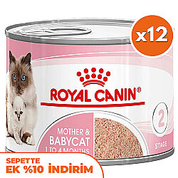 Royal Canin Mother Babycat Instinctive Anne ve Yavru Yaş Kedi Maması 195 Gr x 12 Adet - Royal Canin