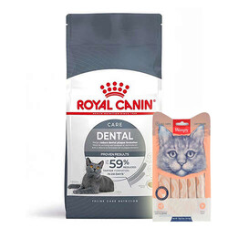 Royal Canin - Royal Canin Dental Care Diş Sağlığı Kedi Maması 1,5 Kg + Wanpy Creamy Treat 5x14 Gr