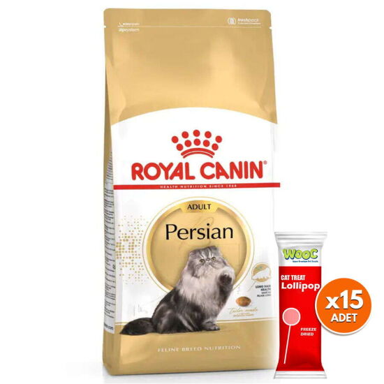 Royal Canin Persian İran Kedi Irk Maması 10 Kg + 15 Adet Wooc Lolipop Ödül - 1
