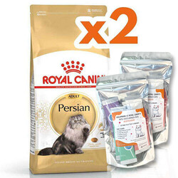Royal Canin - Royal Canin Persian İran Kedi Irk Maması 10 Kg x 2 Adet + 2 Adet 10Lu Lolipop Kedi Ödülü + Temizlik Mendili
