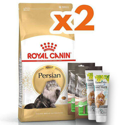 Royal Canin - Royal Canin Persian İran Kedi Irk Maması 10 Kg x 2 Adet + 2 Adet Crocus Cream 4x15 Gr + Garden Mix Paste