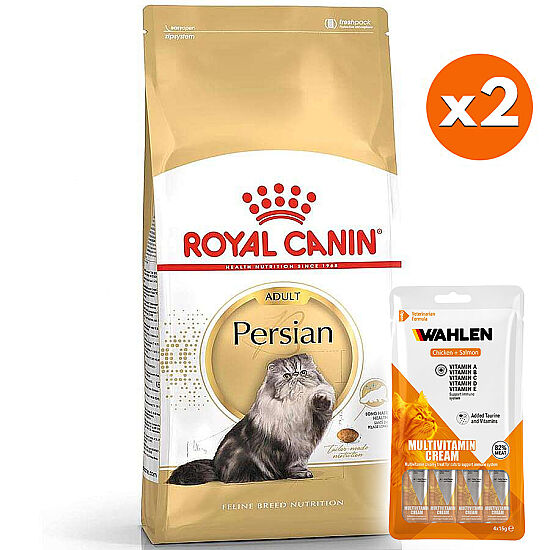 Royal Canin Persian İran Kedisi Irk Maması 4 Kg x 2 Adet + 4 Paket Wahlen Multivitamin 4x15 Gr - 1