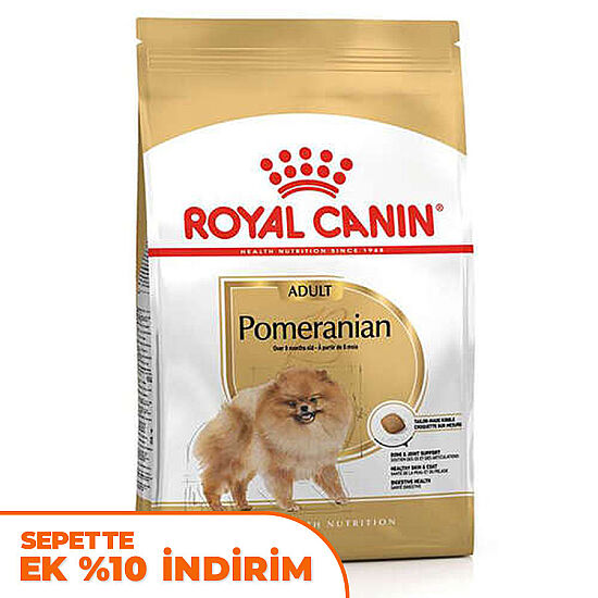 Royal Canin Pomeranian Yetişkin Köpek Irk Maması 1,5 Kg + Temizlik Mendili - 1
