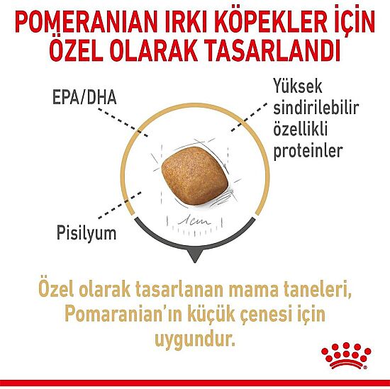 Royal Canin Pomeranian Yetişkin Köpek Irk Maması 1,5 Kg + Temizlik Mendili - 2
