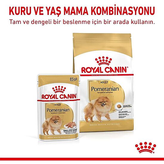 Royal Canin Pomeranian Yetişkin Köpek Irk Maması 1,5 Kg + Temizlik Mendili - 3