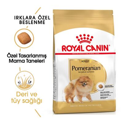 Royal Canin Pomeranian Yetişkin Köpek Irk Maması 1,5 Kg + Temizlik Mendili