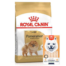 Royal Canin - Royal Canin Pomeranian Yetişkin Köpek Irk Maması 3 Kg + Wanpy Creamy Treat 5x14 Gr