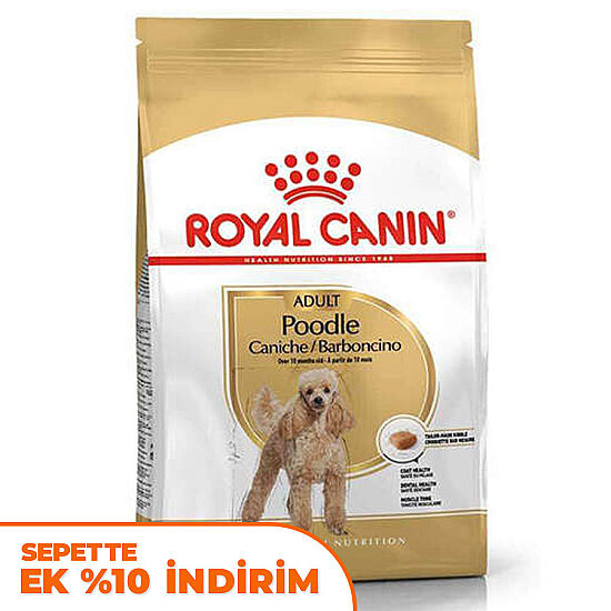 Royal Canin Poodle Adult Yetişkin Köpek Irk Maması 3 Kg + Temizlik Mendili - 1