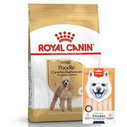 Royal Canin - Royal Canin Poodle Adult Yetişkin Köpek Irk Maması 3 Kg + Wanpy Creamy Treat 5x14 Gr
