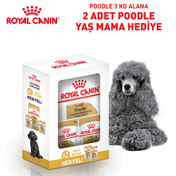 Royal Canin BOX Poodle Köpek Irk Maması 3 Kg + 2 Adet Royal Canin Poodle 85 Gr Yaş Mama - Royal Canin