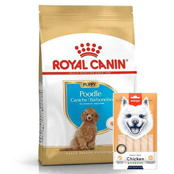 Royal Canin - Royal Canin Poodle Puppy Yavru Köpek Irk Maması 3 Kg + Wanpy Creamy Treat 5x14 Gr
