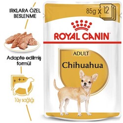 Royal Canin Pouch Chihuahua Irkı Özel Yaş Köpek Maması 85 Gr - BOX - x 12 Adet - Thumbnail