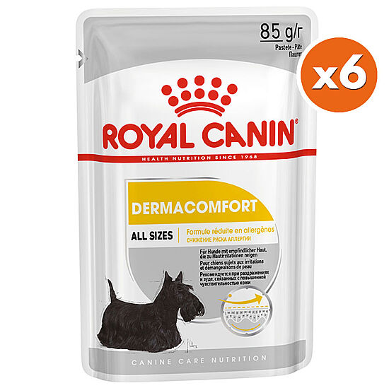 Royal Canin Pouch Dermacomfort Deri Tüy Sağlığı Köpek Yaş Maması 85 Gr x 6 Adet - 1