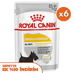Royal Canin Pouch Dermacomfort Deri Tüy Sağlığı Köpek Yaş Maması 85 Gr x 6 Adet - Royal Canin