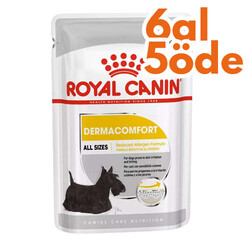 Royal Canin - Royal Canin Pouch Dermacomfort Deri Tüy Sağlığı Köpek Yaş Maması 85 Gr - 6 Al 5 Öde