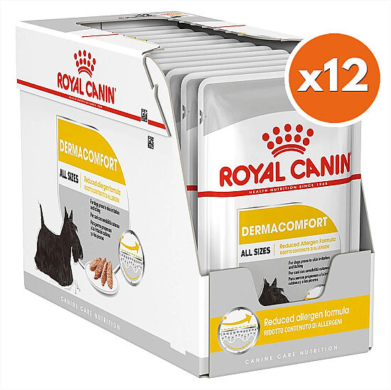 Royal Canin Pouch Dermacomfort Deri Tüy Sağlığı Köpek Yaş Maması 85 Gr - BOX - x 12 Adet - 1