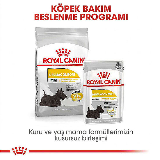 Royal Canin Pouch Dermacomfort Deri Tüy Sağlığı Köpek Yaş Maması 85 Gr - 5