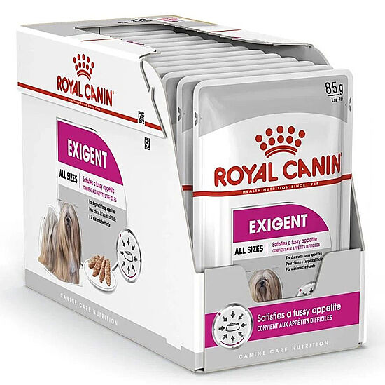 Royal Canin Pouch Exigent Seçici İştahlı Tüm Irklar İçin Köpek Yaş Maması 85 Gr - BOX - x 12 Adet - 2