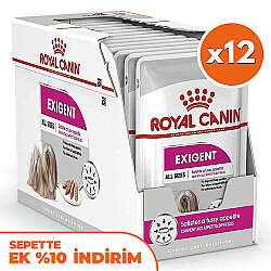Royal Canin Pouch Exigent Seçici İştahlı Tüm Irklar İçin Köpek Yaş Maması 85 Gr - BOX - x 12 Adet - Royal Canin