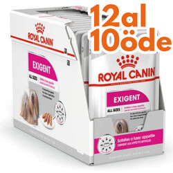 Royal Canin - Royal Canin Pouch Exigent Adult Tüm Irklar İçin Köpek Yaş Maması 85 Gr - BOX - 12 Al 10 Öde