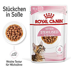 Royal Canin Pouch Gravy Kitten Sterilised Kısırlaştırılmış Yavru Yaş Kedi Maması 85 Gr x 6 Adet - 10