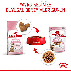 Royal Canin Pouch Gravy Kitten Sterilised Kısırlaştırılmış Yavru Yaş Kedi Maması 85 Gr x 6 Adet - 3