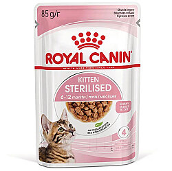 Royal Canin Pouch Gravy Kitten Sterilised Kısırlaştırılmış Yavru Yaş Kedi Maması 85 Gr - Royal Canin