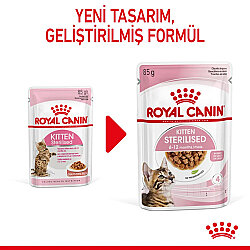 Royal Canin Pouch Gravy Kitten Sterilised Kısırlaştırılmış Yavru Yaş Kedi Maması 85 Gr - 3