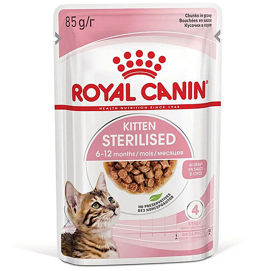 Royal Canin BOX Pouch Gravy Kitten Sterilised Kısırlaştırılmış Yavru Yaş Kedi Maması 85 Gr x 12 Adet - 3