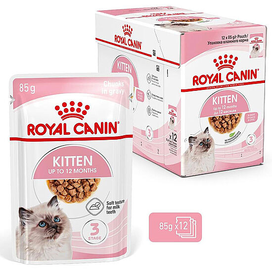 Royal Canin BOX Pouch Gravy Kitten Sterilised Kısırlaştırılmış Yavru Yaş Kedi Maması 85 Gr x 12 Adet - 2