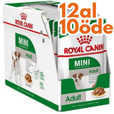 Royal Canin Pouch Mini Adult Köpek Yaş Maması 85 Gr - BOX - 12 Al 10 Öde