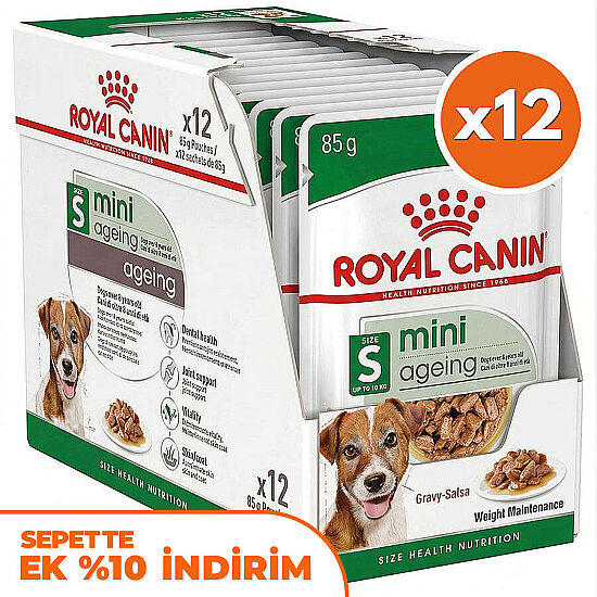 Royal Canin Pouch Mini Ageing Yaşlı Köpek Yaş Maması 85 Gr - BOX - x 12 Adet - 1