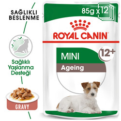 Royal Canin Pouch Mini Ageing Yaşlı Köpek Yaş Maması 85 Gr - BOX - 12 Al 10 Öde - Thumbnail
