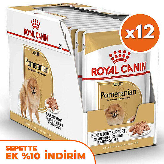 Royal Canin Pouch Pomeranian Irkı Özel Yaş Köpek Maması 85 Gr - BOX - x 12 Adet - 1