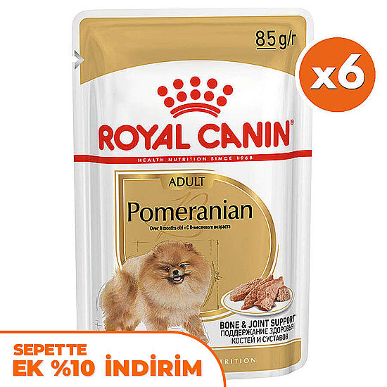 Royal Canin Pouch Pomeranian Irkı Özel Yaş Köpek Maması 85 Gr x 6 Adet - 1