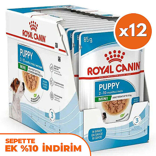 Royal Canin Pouch Mini Puppy Yavru Köpek Yaş Maması 85 Gr - BOX - x 12 Adet - 1