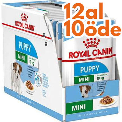 Royal Canin Pouch Mini Puppy Yavru Köpek Yaş Maması 85 Gr - BOX - 12 Al 10 Öde