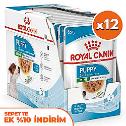 Royal Canin Pouch Mini Puppy Yavru Köpek Yaş Maması 85 Gr - BOX - x 12 Adet - Royal Canin