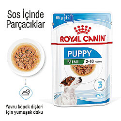 Royal Canin Pouch Mini Puppy Yavru Köpek Yaş Maması 85 Gr x 6 Adet - 3