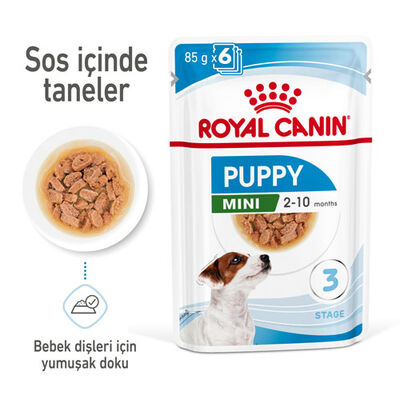 Royal Canin Pouch Mini Puppy Yavru Köpek Yaş Maması 85 Gr - 6 Al 5 Öde