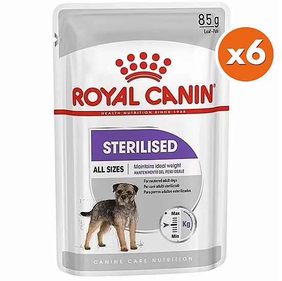 Royal Canin Pouch Sterilised Adult Tüm Irklar İçin Kısırlaştırılmış Köpek Yaş Maması 85 Gr x 6 Adet - 1