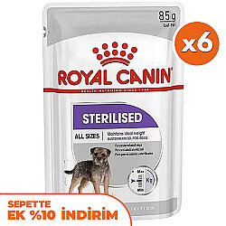 Royal Canin Pouch Sterilised Adult Tüm Irklar İçin Kısırlaştırılmış Köpek Yaş Maması 85 Gr x 6 Adet - Royal Canin
